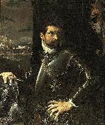 Ludovico Carracci Portrait of Carlo Alberto Rati Opizzoni in Armour France oil painting artist